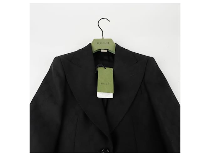 Gucci Blazer GG Single Negro - vista 3