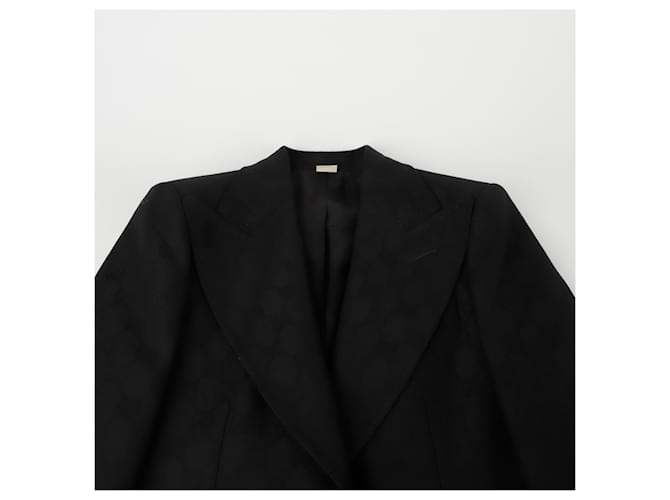 Gucci Blazer GG Single Negro - vista 4