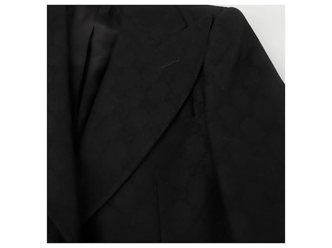 Gucci Blazer GG Single Negro - vista 5