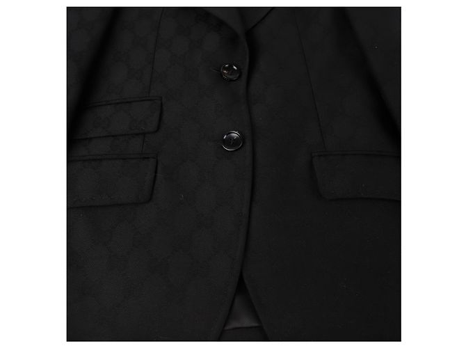 Gucci Blazer GG Single Negro - vista 6