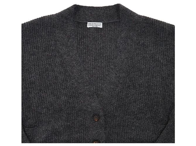 Brunello Cucinelli Mohair-Cardigan für Damen Schwarz - Ansicht 3