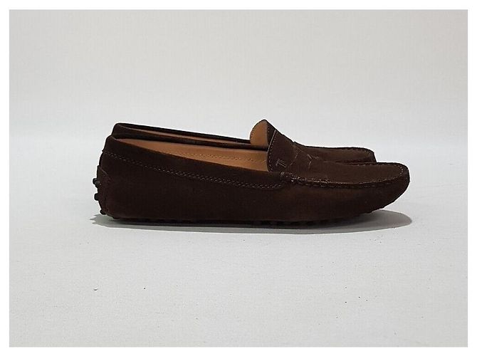 Tod's Scarpe da guida in camoscio da donna Marrone - vista 2