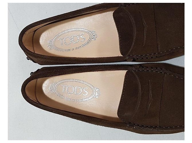 Tod's Scarpe da guida in camoscio da donna Marrone - vista 4