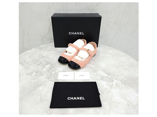 Chanel Scarpe basse Mary Jane in tweed Multicolore - vista 8