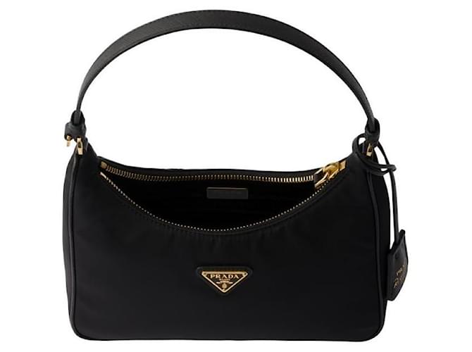 Prada Mini Bag Re-edition Re-Nylon Nero - vista 5