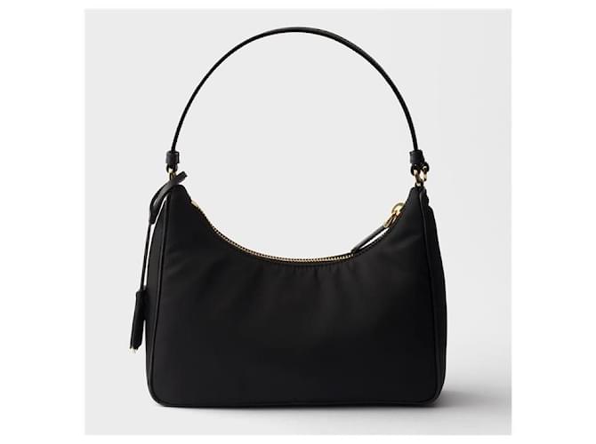 Prada Mini Bag Re-edition Re-Nylon Nero - vista 6