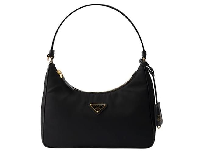 Prada Mini Bag Re-edition Re-Nylon Nero - vista 7