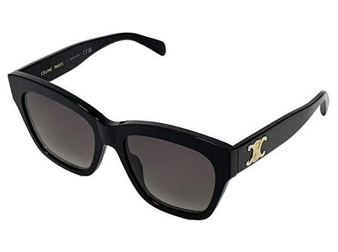Céline Gafas de sol Treofer Acetate Logo Negro - vista 2