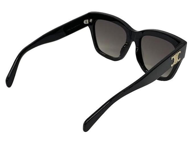 Céline Gafas de sol Treofer Acetate Logo Negro - vista 5