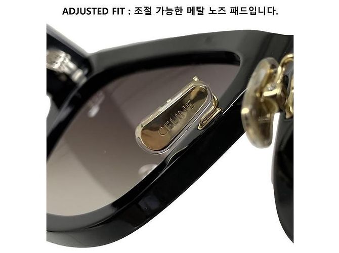 Céline Gafas de sol Treofer Acetate Logo Negro - vista 9
