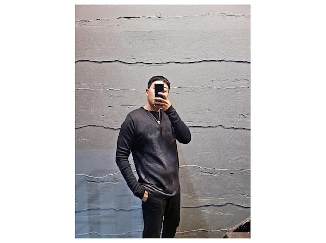 Kiton Strickpullover aus schwarzem Stoff - Ansicht 3