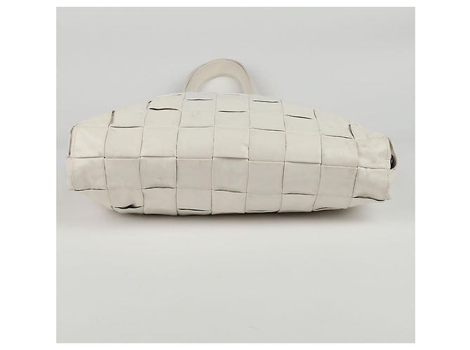 Bottega Veneta Bolso Tote y de Hombro de Piel Intrecciato Blanca Blanco - vista 10