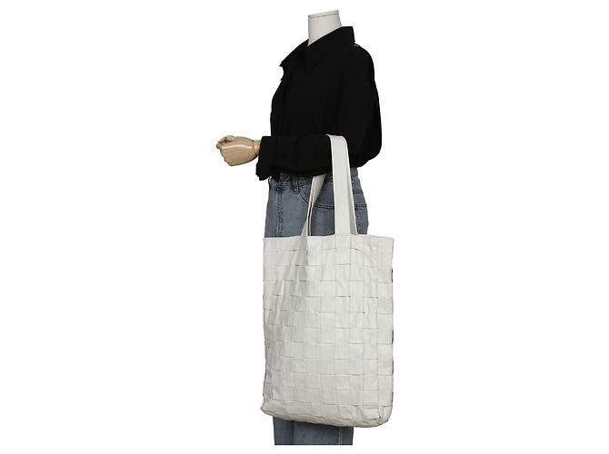 Bottega Veneta Bolso Tote y de Hombro de Piel Intrecciato Blanca Blanco - vista 13