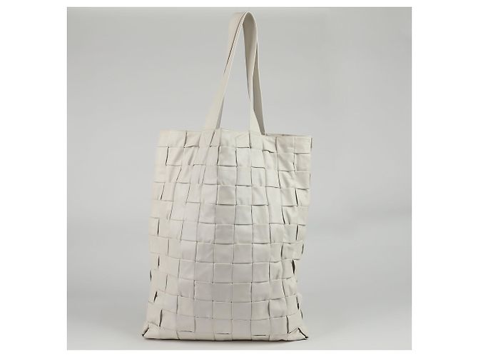 Bottega Veneta Bolso Tote y de Hombro de Piel Intrecciato Blanca Blanco - vista 4