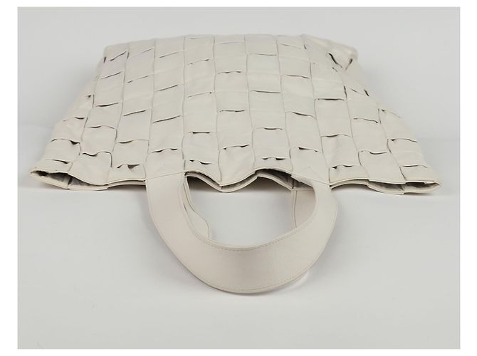 Bottega Veneta Bolso Tote y de Hombro de Piel Intrecciato Blanca Blanco - vista 7
