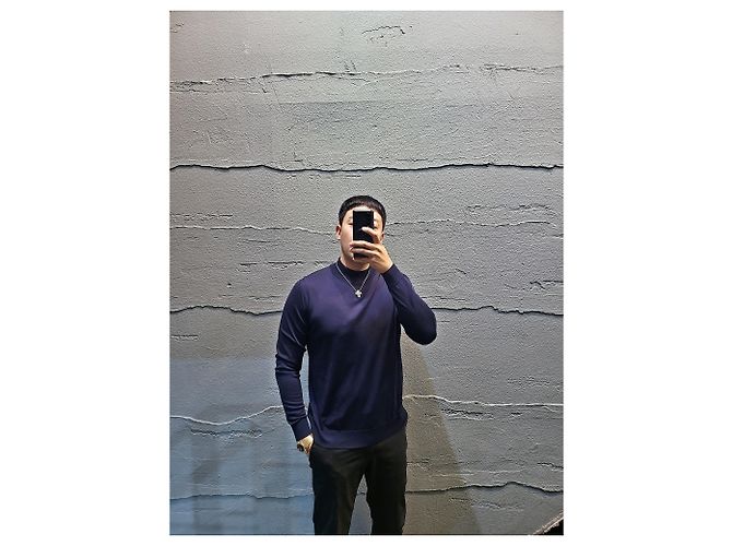 Pull en maille Kiton noir - vue 3