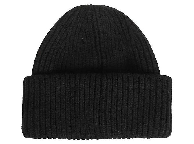 Moncler Beanie Schwarz aus Stoff - Ansicht 2