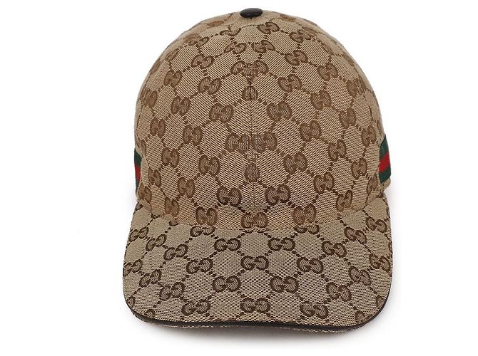 Gucci Canvas Baseball Cap Brown - view 3