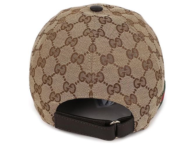 Gucci Canvas Baseball Cap Brown - view 5