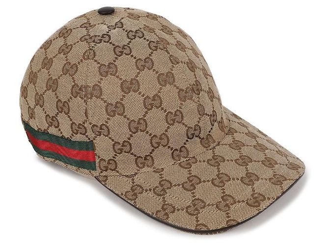 Gucci Canvas Baseball Cap Brown - view 6