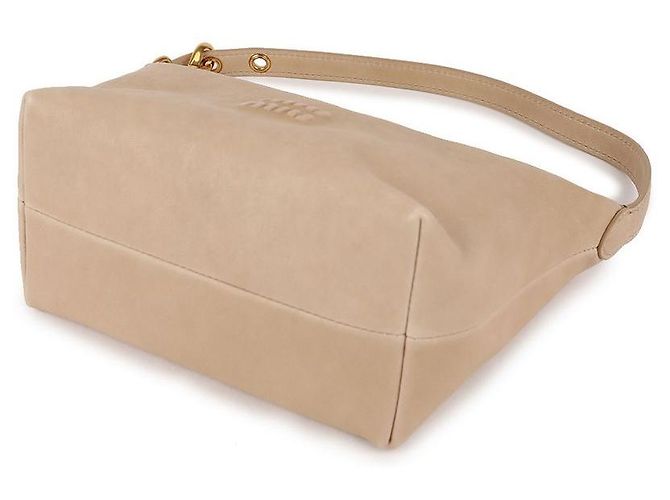 Miu Miu Borsa a tracolla in pelle Nappa Marrone - vista 6