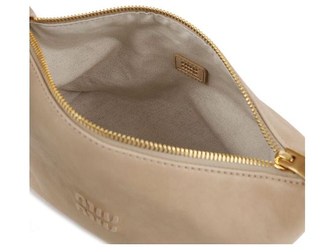Miu Miu Borsa a tracolla in pelle Nappa Marrone - vista 8