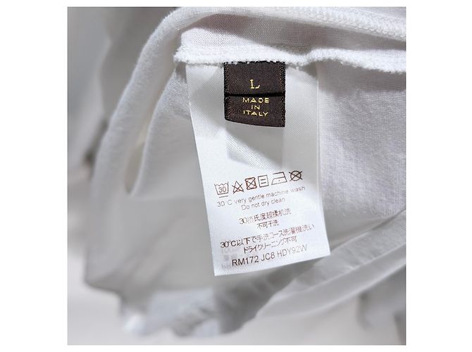 Louis Vuitton Supreme Logo White Kurzarm T-Shirt Weiß - Ansicht 6