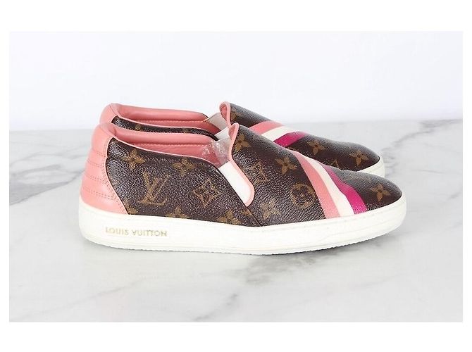 Louis Vuitton Monogram Slip-On Pink Marrone - vista 6