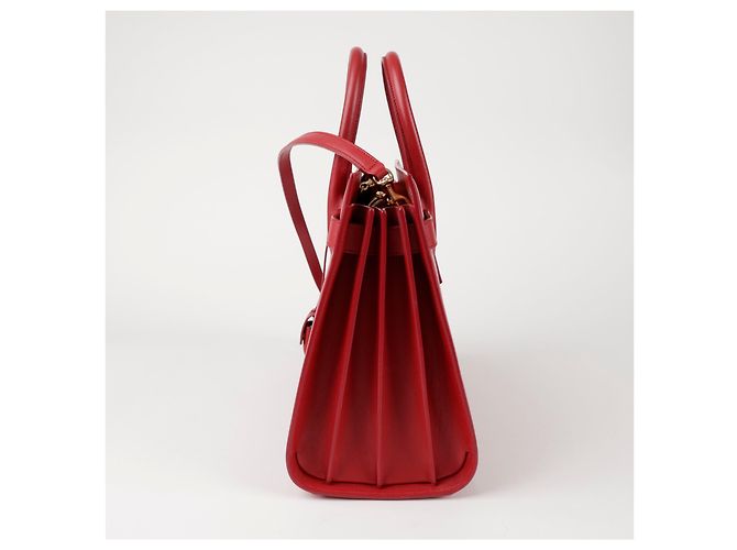 Saint Laurent Borsa a Tracolla Tote Piccola Rosso - vista 3