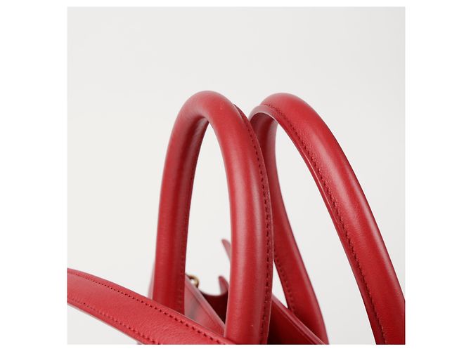 Saint Laurent Borsa a Tracolla Tote Piccola Rosso - vista 4