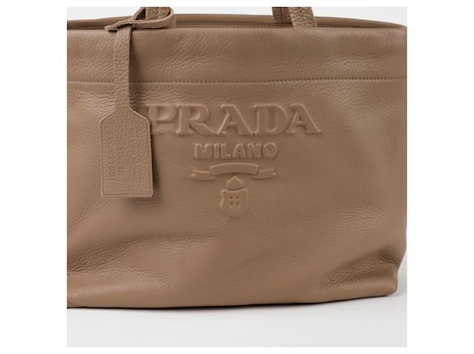 Prada Borsa a tracolla monocromatica Marrone - vista 2
