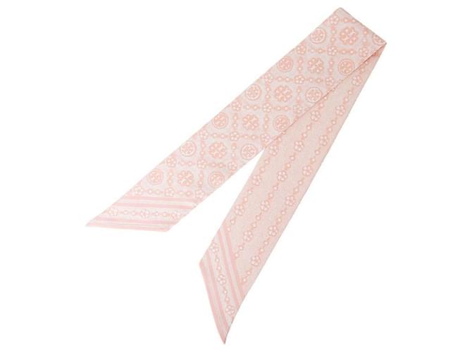 Tory Burch Foulard in seta monogramma floreale Multicolore - vista 3