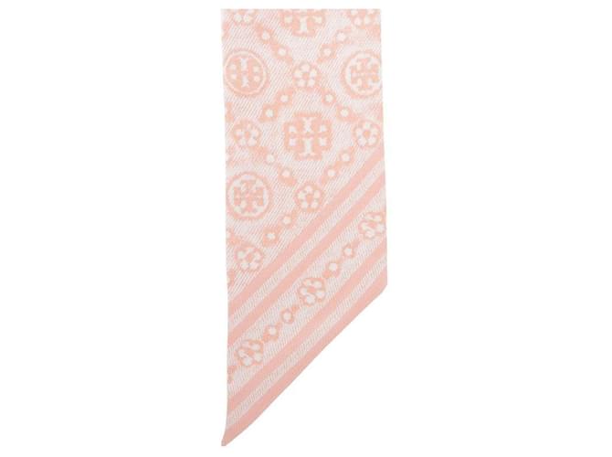 Tory Burch Foulard in seta monogramma floreale Multicolore - vista 5