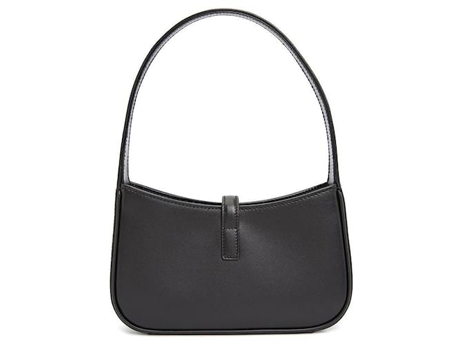 Saint Laurent Borsa Hobo Monogram da donna Nero - vista 5