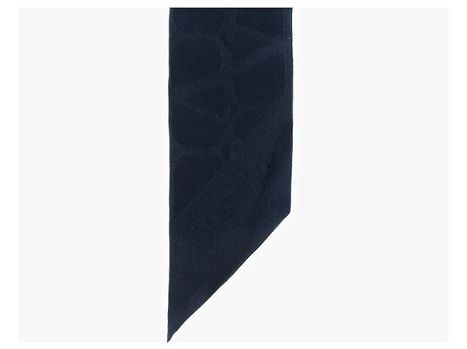 Valentino Skinny scarf in seta twill Two-Al Iconography IUQ Nero - vista 6