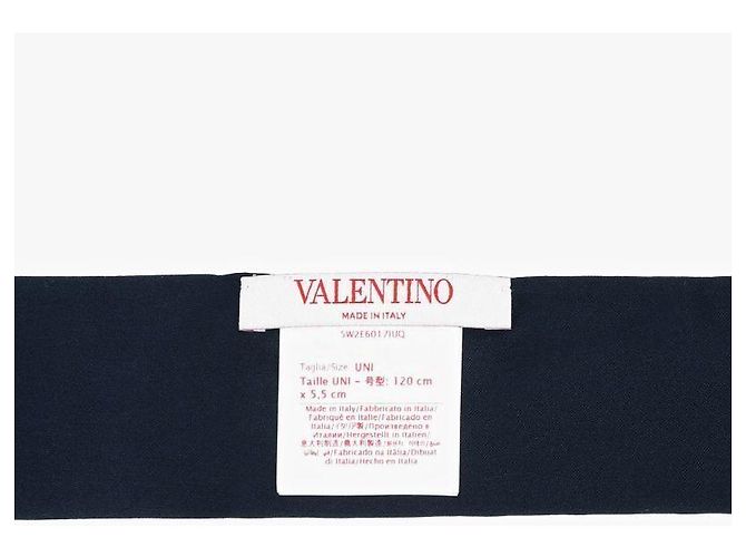Valentino Skinny scarf in seta twill Two-Al Iconography IUQ Nero - vista 7