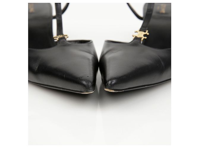Céline Décolleté Triomphe Tiva Pumps Heels Multicolore - vista 5