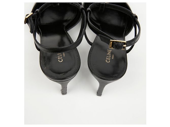 Céline Décolleté Triomphe Tiva Pumps Heels Multicolore - vista 9