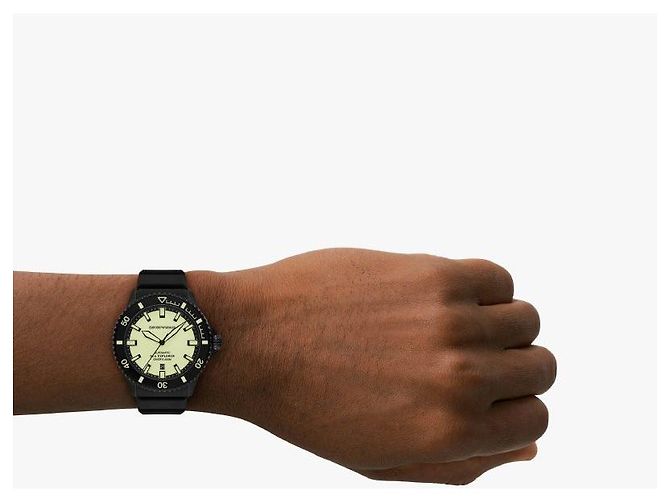 Armani Orologio Diver da uomo in uretano (Sea Explorer) Multicolore - vista 8