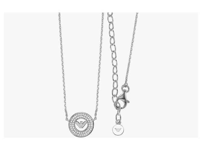 Armani Collana con pendente in argento - vista 4