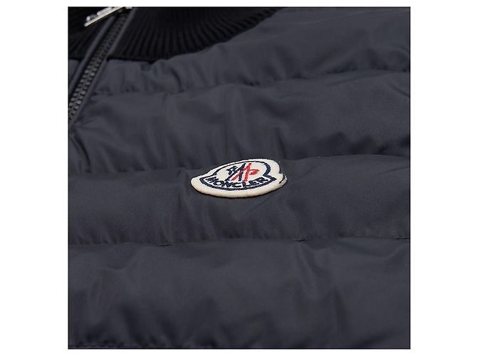 Moncler Cardigã acolchoado de algodão com zíper para homem Preto - vista 10