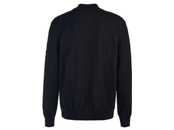 Moncler Cardigã acolchoado de algodão com zíper para homem Preto - vista 3