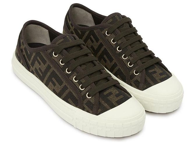 Fendi Sneakers da donna AJZX Nero - vista 4