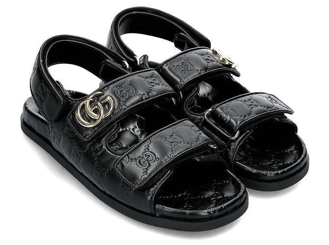 Gucci Sandali con cinturino in Velcro Multicolore - vista 3