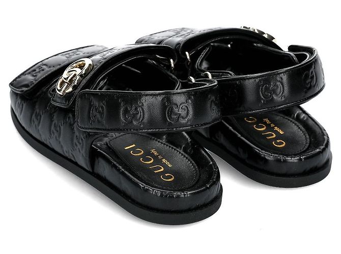 Gucci Sandali con cinturino in Velcro Multicolore - vista 4