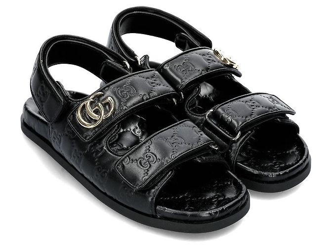 Gucci Sandali con cinturino in Velcro Multicolore - vista 6