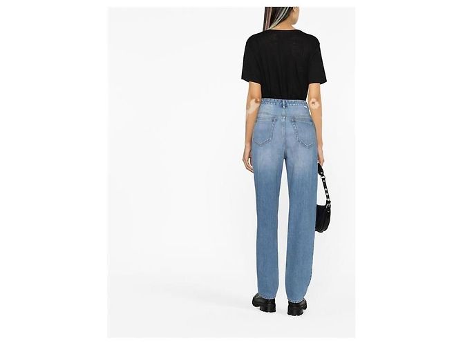 Isabel Marant Etoile Zewel Logo Leinen-T-Shirt Mehrfarben - Ansicht 4