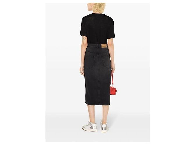Isabel Marant Etoile Zewel Logo Leinen-T-Shirt Mehrfarben - Ansicht 6