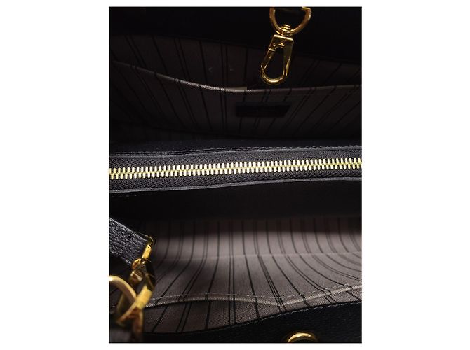 Louis Vuitton Bolso de hombro Montaigne en Monogram Empreinte negro - vista 4