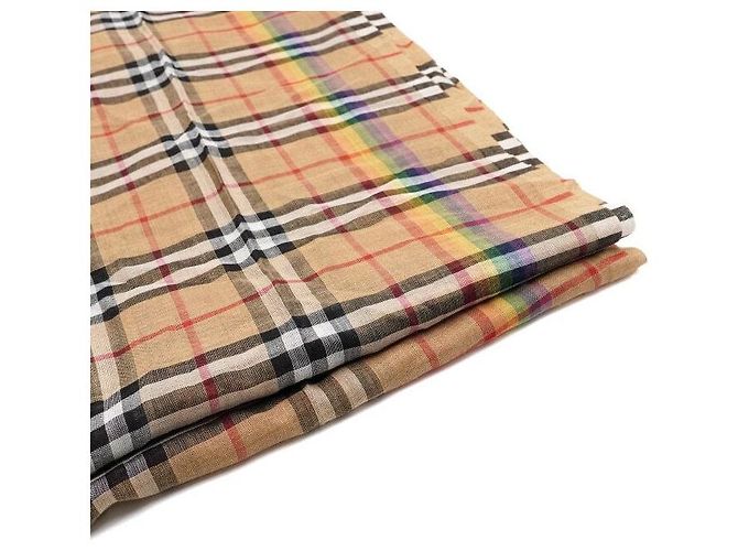 Burberry Sciarpa classica in misto lana e seta a quadri Arancione - vista 3